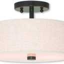 Livex Lighting 52133-92 Meridian 2 Light English Bronze Ceiling Mount