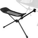 Universal Camping Chair Foot Rest Ottoman Folding Attachable Leg Rest Recliner Lazy Retractable Accessories for Retractable Stool Hammock Beach Chair