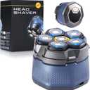 Head Shaver for Bald Men, 6D Magnetic Electric Razor for Men9000 RPM Rechargeable Trimmer with LED Display, Waterproof Wet/Dry, Type-C Charge