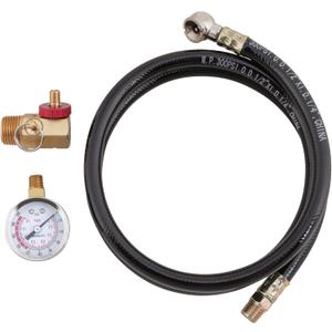 Performance Tool W10058 Air Tank Repair Kit w/Safety Valve, Pressure Gauge and 4 Feet Air Tank Hose Assembly kit for Portable Carry Tank