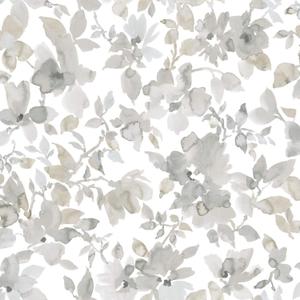 RoomMates RMK11235WP Neutral Watercolor Floral Peel and Stick Wallpaper 20.5 inches wide x 16.5 feet