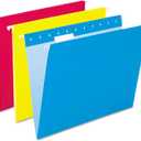 Pendaflex Recycled Hanging Folders, Letter Size, Assorted Colors, 1/5 Cut, 25/BX (81612)