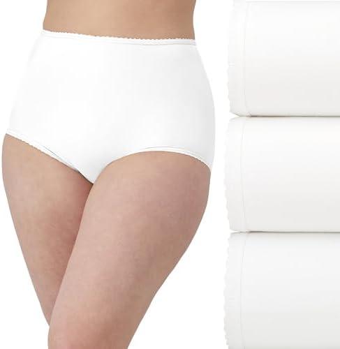 Bali Women's Skimp Skamp Underwear Brief Pack, Full Coverage Underwear for Women, No Panty Lines Panties, 3-Pack ,Size 2XL