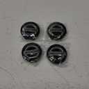 4PCS Wheel Center Caps for Nissan, 54mm/2.12" Car Wheel Hub Caps ABS Rim Center Hub Cover (Black)