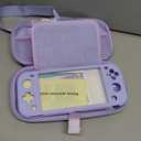 GUTIAL Accessories Bundle for Nintendo Switch Lite - Cute Kawaii NS Lite Accessories kit for Grils Boys Kids with Carrying Case, Cartoon Cover Case, Screen Protector, Stand - Purple