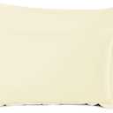 Nestl Soft Pillow Shams Set of 2 - Double Brushed Microfiber Pillow Covers - Hotel Style Premium Bed Pillow Cases, with 1.5 Decorative Flange, King 20"x36" - Vanilla Yellow
