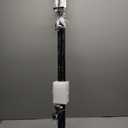 Telescoping Curtain Rods for Windows 51 to 144 Inch Adjustable, 1 Inch Diameter Heavy Duty Black Drapery Rod Set with Clean Modern Finials