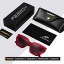 FEISEDY Women's Polarized Cat Eye Sunglasses - UV400 Protection, Trendy Design for Driving & Daily Wear B0299