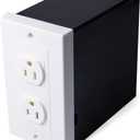 American Outlet Wall Safe Security Secret Hidden Box Covert Safe as the Socket in Plain Sight, Secures Jewelry, Valuables, Cash, Metal Shell, 6.7x6.7x3.9 Inches