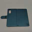 Wallet Case for Samsung Galaxy S20 6.2", RFID Blocking Credit Card Holder, PU Leather Folio Flip Kickstand Protective Shockproof Cover for Samsung S20 (Blue-Green)