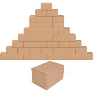 EdenseeLake 40 Pack 7x5x4 inches Shipping Boxes Small Cardboard Boxes for Packing, Moving, Mailing, Brown