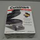 Cuisinart Waffle Maker, 1250W Round Classic Waffle Iron, 5-Setting Adjustable Browning Control, WMR-CANAS, Brushed Stainless