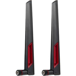 WiFi 6 6E Tri-Band 2.4GHz/5GHz/6E 9dBi Omnidirectional Antenna for PC Desktop Computer PCI-E WiFi 6E Network Card USB Bluetooth Card Wireless Router2Pack-BlackEifagur