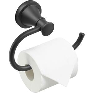 BESy Matte Black Toilet Tissue Paper Holder Matte Black Bathroom Accessories Toilet roll Paper Hanger, Wall Mounted, Rustproof