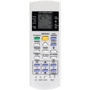 Universal A/C Remote Control for Panasonic Air Conditioner, ZX-PANA1004 Replacement Compatible with Panasonic AC Air Conditioning Remote Control - All Models