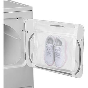 EMVANV Shoe Drying Bag, Laundry Bags Reusable Shoe Dryer Mesh Bags Sneaker Wash and Dry Net Bag Net Laundry Bags with Zipper and Strap for Washing Machine, Shoes, Clothing (Size:40 x 40cm)