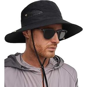 FURTALK Sun Hats for Men Fishing Hat UPF 80+ Foldable Wide Brim Outdoor Hiking Beach Summer Hats