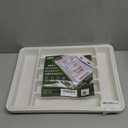 Ukeetap Extra Large Expandable Silverware Organizer, BPA-Free Food-Safe Cutlery Flatware Organizer, Kitchen Utensil Drawer Organizer, Adjustable Silverware Holder for Spoons Forks Knives, White