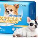 HONEY CARE All-Absorb A27 Male Dog Wrap, 50 Count, Extra Small