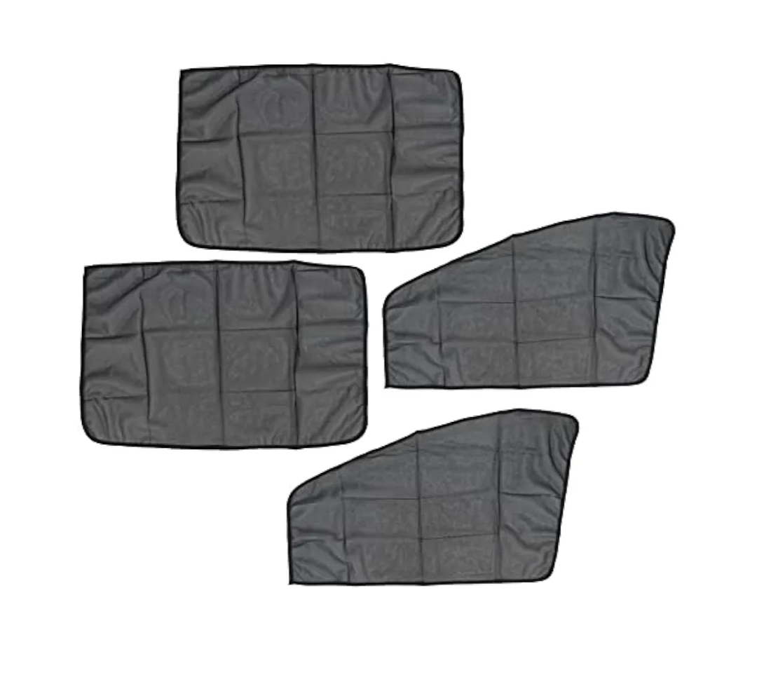 Car Sun Shade, 4 Pcs Magnet Sun Shade Side Window Sunshades Universal Car Side Front Rear Window Curtain 20x31 inch, Silver