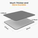 Roaringkitty Cat Litter Mat with Dual EVA Layer Design  Soft, Easy to Clean, Waterproof,Durable, and Non-Slip  Perfect for Cats(Gray, Extra Large 35.4x27.5inch)