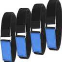 Ladder Rack Tie Down Straps Reusable Straps Adjustable with Nylon Hook and Loop Multipurpose Securing Straps for Ladder RV Truck or Boat 33''x 2' Pack 4