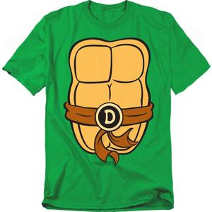 TMNT Teenage Mutant Ninja Turtles Unisex Adult T Shirt Collection, Green (Large)