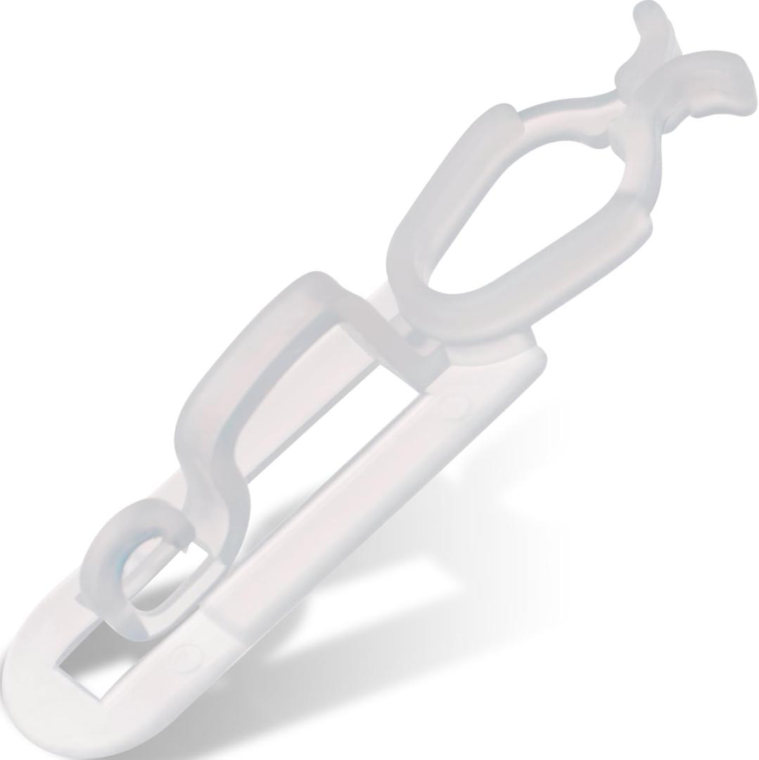 Christmas Light Gutter Clip Outdoor Shingle Clips 80 Pieces Holiday Hanger Hooks Compatible with C9 C7 C6 for Roof, Roof Ridge Line, Fence (Translucent) (Transparent)