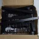 Over The Sink Dish Drying Rack - Adjustable Dish Rack for Kitchen Counter, Metal (Black)