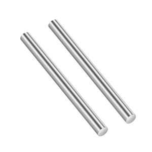 1/2" Diameter 8" Length 304 Stainless Steel Solid Round Rod, Metal Solid Shaft Rods, for DIY Craft and Metal Working, 2 PCS