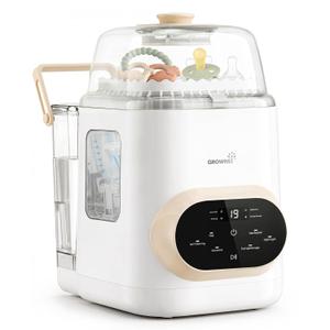 Grownsy EaseClean Pro Bottle Washer | Visible Cleaning Windows | All-in-One Wash, Sterilize & Dry System | 360° High-Pressure Cleaning | for Bottles, Pump Parts & Baby Essentials