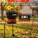 EWORK 15 Amp Leaf Mulcher/Shredder, 16:1 Ratio, Durable Cutting Lines