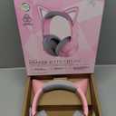 Razer Kraken Kitty V2 BT Wireless RGB Headset: Chroma RGB Kitty Ears & Earcups - Bluetooth 5.2-40 mm Drivers - Noise-Cancelling Mics - Lightweight - 40 Hr Battery w/Type C Charging - Quartz Pink