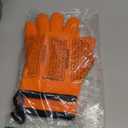 KITCHEN PERFECTION Silicone Smoker Oven Gloves -Extreme Heat Resistant BBQ Gloves -Handle Hot Food Right on Your Smoker Grill Fryer & Pit | Waterproof Oven Mitts |Superior Value Set+3 Bonuses (One Size Fits Most, Orange)