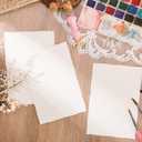 100 Sheets Deckled Edge Paper 5x7 inches, 160 GSM Handmade Paper, Rough/Textured Watercolor Paper for Wedding Invitations, Cards, Crafts Mothers Day Gifts for Mom