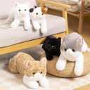 Cat Stuffed Animal Realistic Cat Plush Toy,Soft Plush Kitty Stuffed Animal for Kids Girlfriend,Cute Plush Cat Animals for Birthday Party(Yellow,50cm/19.6inch)