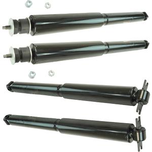TRQ Front and Rear Shock Absorber Set Compatible with 2007-2017 Jeep Wrangler
