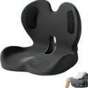 Ergonomic Seat Cushion,Office Chair Cushion with Lumbar Support Pillow,Car Orthopedic Seat Cushions,Designed for Sciatica,Tailbone,Back Pain Relief,for Office,Car,Truck,Home,Desk Chair