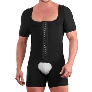 SHAPE CONCEPT Fajas para Hombres 368 High Compression Mens Shapewear Tummy Control Colombian Girdle Mens Full Body Shaper Black Large