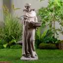 Hi-Line Gift Ltd. St Francis of Assisi Birdbath Garden Statue