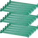 15 Set Metal Monkey Bars Ladder Rungs Set for Backyards Playground and Children Indoor and Outdoor Climbing Kit (21.5 Inch, Green)