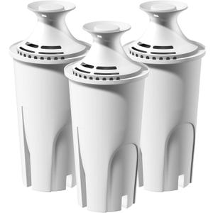 Improvedhand Water Filter Replacement Compatible with Brita Water Pitchers and Dispensers OB03, Classic 35557, Mavea 107007 and More, Pack of 3