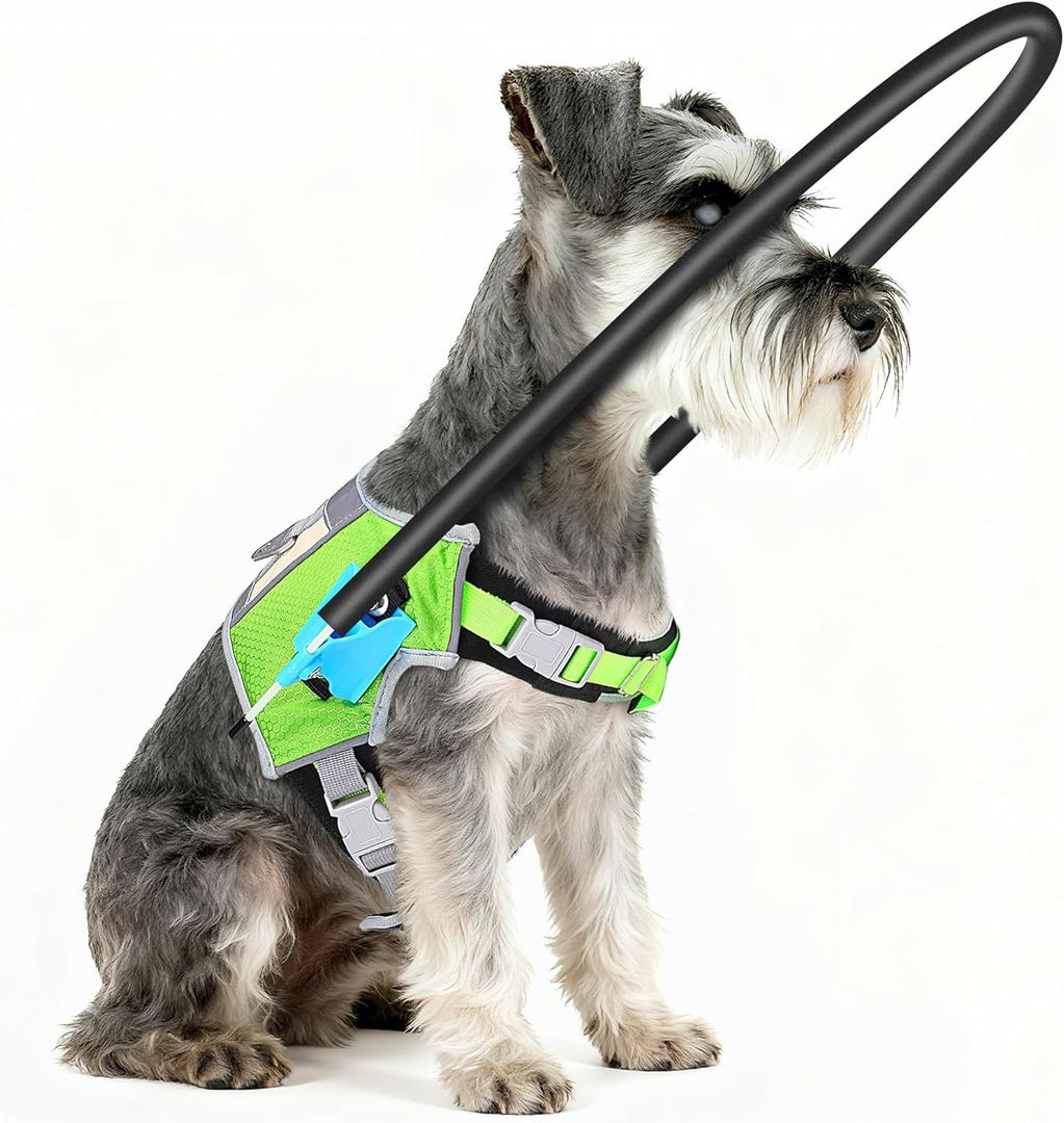 Halo Harness for Blind Dogs, Adjustable Safety Halo with Reflective Straps,Confidence Support Collar for Visually Impaired Pets, Blind Dog Navigation Aid (XS)