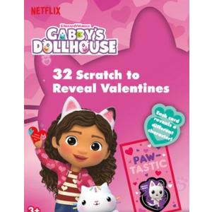 Netflix DreamWorks Gabby's Dollhouse Valentine's Scratch Heart Seals, Afro Unicorn Afro Unicorn Valentine's Stickers, 2 Pack 