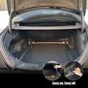 Thickest Rear Bumper Protector for Cars with Safety Reflector, Bumper Guard for Car  Heavy-Duty Protection & Safety, 47.2"x11.8"x1.7" Black