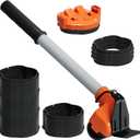 Heavy Duty Furniture Lifter Jack Tool kit Easily Lift Furniture and Appliance for Inserting Furniture Sliders, Pads, Mover Dolly Rollers, Appliance Movers with Wheels, Moving Dollies Coasters (Black+orange)