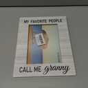 Beliran Granny Gifts Picture Frame 5x7, Grandma Photo Frame, Christmas Mothers Day Birthday Gifts for Grannys, My Favorite People Call Me Granny Wooden Picture Photo Frames for Desk Home Room Decor