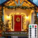 4 Pack 100 LED Fairy Lights Battery Operated with Remote, 33FT Waterproof Twinkle Lights with Timer & 8 Modes, Fairy String Light Outdoor Indoor for Bedroom Classroom DIY Christmas Decor (Warm White)