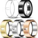 5 Pack Cover Compatible with Oura Ring Gen 4/Oura Ring Gen 3/3 Horizon, Support Charging with Cover on, Anti-Scratch TPU Protector for Women Men (Clear+Silver+Black+Gold+Rosegold, Size 9)