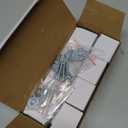 Glass Crystal Clear Brushed Nickel 4 Pack Drawer Dresser Kitchen Cabinet Knobs Cabinets Pulls Knob, Solid Base Cupboard Closet Drawers Hardware Handles, Bathroom Bedroom Pull Satin Brass Knobs (Octagon)